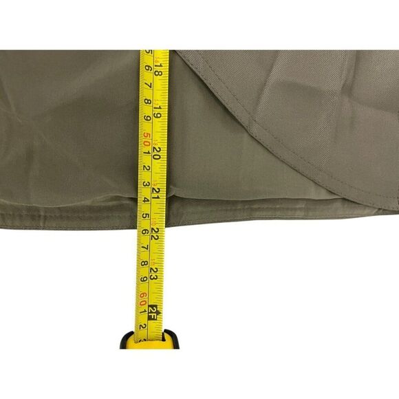 Escada Womens Wrap Silk Skirt XS 34 olive green Asymmetrical Tie Front NWT 790 - Picture 13 of 13